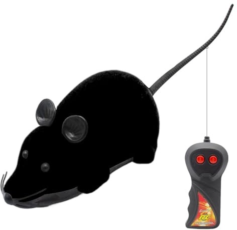 Yhsioaklo Remote Control Cat Toy – Interactive Mice for Indoor Pets | Wireless Prank Mouse for Exercise & Training | Fun Moving Supply for Dogs, Kids & Family Home