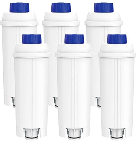 Ersatz For Kaffeemaschinenfilter, Kompatibel Mit DeLonghi, Filter DLSC002, Wasserfilterkartuschen, Enthärter(6pcs)