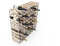 RTA Traditionelles Weinregal für 72 Flaschen, aus natürlichem Kiefernholz (FSC), Holz, Kiefer Natur, 48