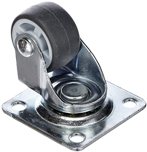 Dörner + Helmer Parkettlenkrolle (25 x 13 mm, Gl 2K-Rad) grau, 790310, Mehrfarbig