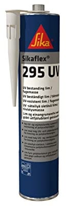 Sika Sikaflex 295 Uv Adesivo Ad Incollaggio Diretto Per Vetri In Materiale Plastico Per Utilizzo Nautico, Colore: Nero, Taglia: 300 Ml