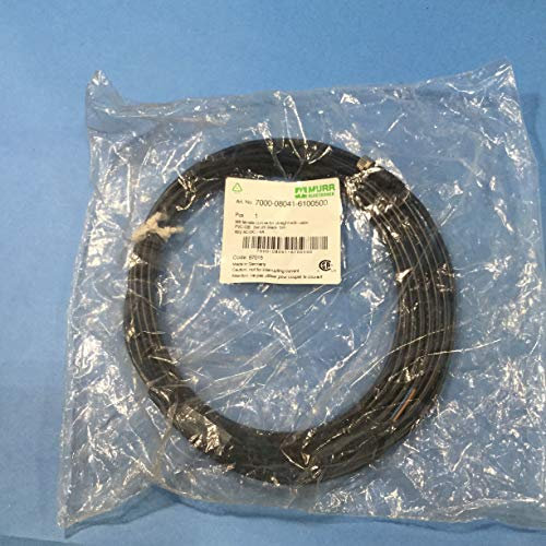 Murr ELEKTRONIK 7000-08041-6100500 3 X 0.25 BK, 4 AMP, 5 Meter Cable, 60 VAC/DC, CORDSET, M8 Female, PVC, UL/CSA