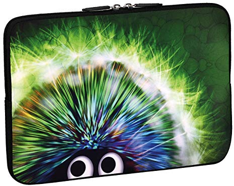 PEDEA Laptop Bag Case Design Sleeve for 15.6 inch, Green Hedgehog
