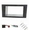tomzz Audio 2415-118 Doppel DIN Radioblende Set kompatibel mit Ford Mondeo MK3 Facelift dunkelgraumetallic mit Einbaukit Quadlockadapter ISO Antennenadapter ISO DIN Entriegelungsbügel
