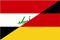 U24 Aufkleber Irak-Deutschland Flagge Fahne 12 x 8 cm Autoaufkleber Sticker