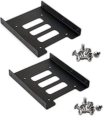 imbaprice 6,3 cm zu 8,9 cm Bay SSD HDD Laptop Festplatte Metall schwarz Halterung w/60 mm Fan