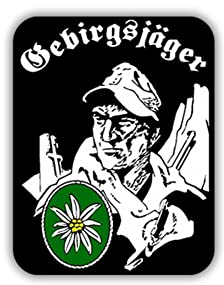 Aufkleber/Sticker Gebirgsjäger Soldat Edelweiß Bergsteiger 5x7cm #A1008