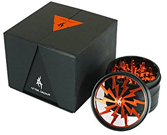Thorinder Grinder para Tabaco Aluminio Naranja 4 Partes tritatabacco 50 mm