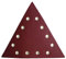 FEIDER ABT–100er Schleifdreiecke - Multifunktionales Schleifpapier - Schleifen und Glätten von Gips, Holz und Trockenbau - 100er Körnung - 28.5x28.5x28.5cm - 10er Pack, Pink