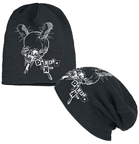 Metallica Beanie Hat Damage Inc Black Slouch Official Black One Size