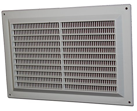 Grille d'aération en plastique Blanc 250 x 170 mm