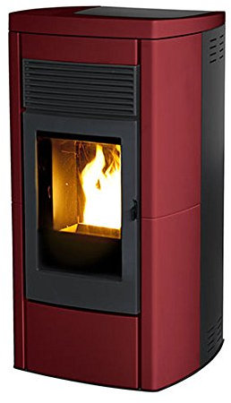 Stufa pellet MCZ Star 2.0 Comfort Air (10 KW) ceramica bordeaux sopra