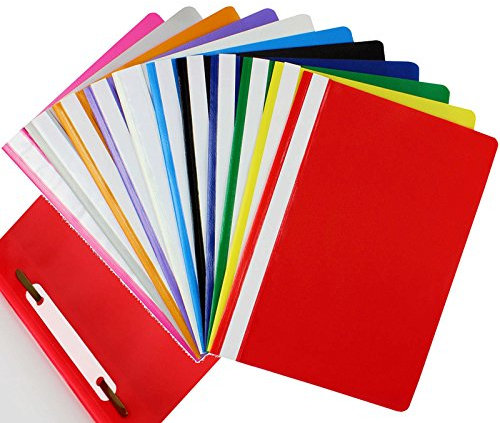 OFFICE CENTRE Assorted Mix of 20 Colours A4 Presentation Project Folders Report Document Organiser Holder Case 2 Prong Display Paperwork