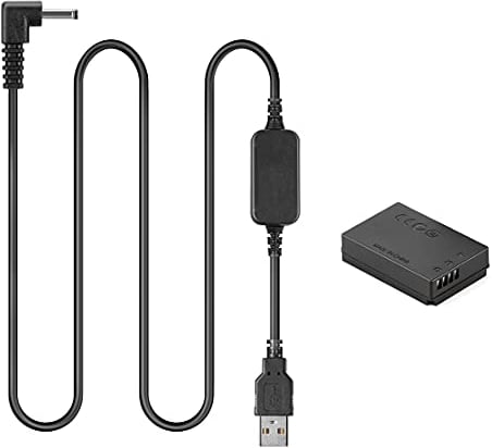 DR-E12 LP-E12 Dummy Battery + 5V-8.4V USB Driver Cable ACK-E12 for Canon EOS M EOS M2 M10 M50 M100 M200