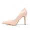 Women Stiletto High Heel Pointed Pumps Ladies Party Clubbing Work Court Shoes Size 3-12 (4 UK, Nude Patent)