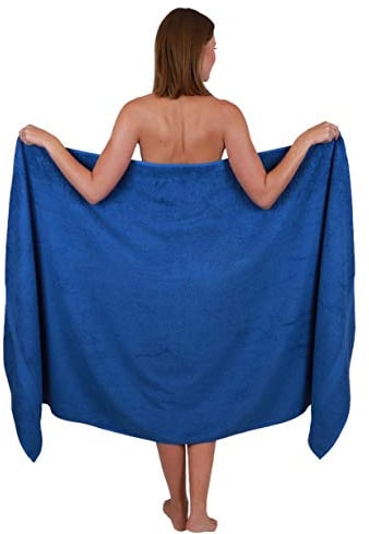 Betz Badetuch groß XXL Größe 100 x 200 cm Badetücher Saunatuch Palermo 100% Baumwolle Farbe Blau
