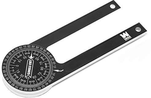 WEN ME175P 7.25-Inch Aluminum Alloy Miter Saw Protractor with Laser-Engraved Scales