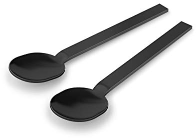 Zack 20853 Menoa Espressolöffel, Edelstahl 18/10, Schwarz