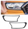 JHCHAN Scheinwerferabdeckung und Rücklichtabdeckung für Ford Ranger 2012-2022 Wildtrak Raptor XL XLT Limited Platinum Tremor T6 T7 T8 MK1 MK2 MK3 (2015-2022 Scheinwerferabdeckung)