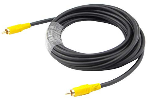 OLLGEN Câble coaxial audio numérique, RCA mâle vers mâle unique, rallonge vidéo/audio pour caisson de basses, caméra de recul (3 m)