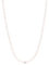 BERGERLIN Rosenquarz Halskette - rosa Kette - Silber - XS-S