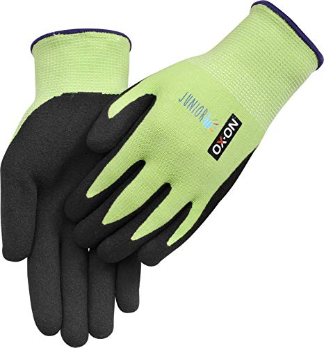 OX-ON HandschuhMan Kids Junior Kinderhandschuhe Gartenhandschuhe Arbeitshandschuhe für Kinder 4-6 Jahre (6-8 Jahre, Grün)