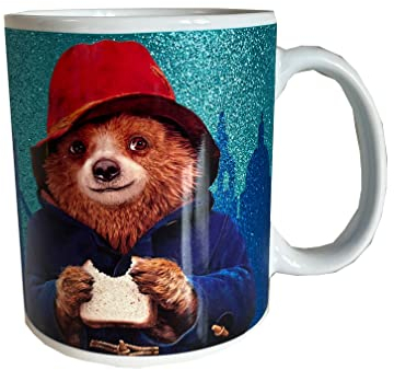 Elgate Official Licenced Merchandise Paddington Bear Movie Glitter Print Mug, Multicoloured