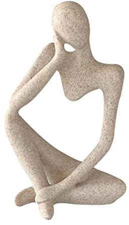 Operitacx Moderne Abstrakte Statue Aus Harz Stilvolle Wohnraum-Dekoration Für Büro Wohnzimmer Und Schlafzimmer Für Kunstliebhaber Detailreich Gefertigt