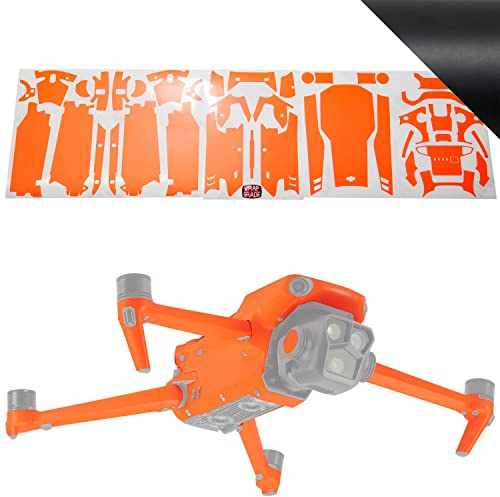 WRAPGRADE Skin Kompatibel mit DJI Mavic 3 Pro Full Wrap (STEALTH BLACK)