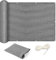 Voile d'ombrage Rectangulaire 2.5 x 7 m Respirant HDPE Protection 95% UV Toile d'ombrage Anti UV avec Corde Libre pour Terrasse, Jardin, Balcon, Camping, Gris