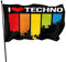 Gartenfahne Ich Liebe Techno 90X150Cm Garten Flagge Langlebig Feiertage Flags Verblassen Beständig Parteifahne Décor Für Veranda Lawn Porch