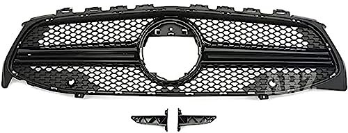 QCHIAN Auto Front Kühlergrill für Mercedes Benz CLA W118 CLA180 200 250 260 45 2019-2022, Auto Frontgrills Grill, Stoßstangen Grill, Auto Frontstoßstangengrill, Kühlergrill Abdeckung Schutz Zubehör