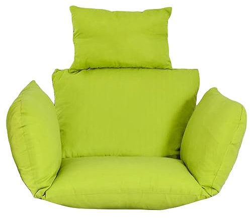 FUYAO Egg Chair Cushion Replacement, Rattan Swing Cushion, Thick Hanging Hammock Chair Cushion with Headrest, Washable Chair Cushion for Indoor and Outdoor Use, Waterproof and Sun-Repellent (Colour: