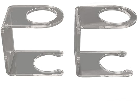 2 Pcs Baseballschläger-Vitrine, Baseball-Halter Aus Acryl mit Doppeltem Schutzdesign, Vertikaler Schläger- und Baseball-Halter Wandhalterung, Baseballschläger-Halterung