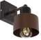 alfalux Wandleuchte Innen Wandlampe WAND-BR10x10SC LED Lampe Aus Holz Für Wohnzimmer Schlafzimmer Kinderzimmer Treppenhaus Wandlampen (BRAUN)