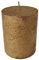 Goldbach Stumpenkerze Gold (6cm) - Kerze, Unparfümiert, Minimalistisch, Indoor