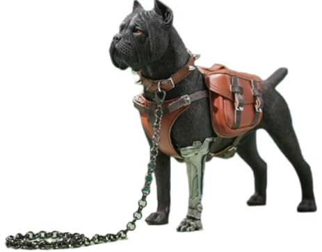 HiPlay JXK Collectible Dog Figure: Cane Corso, Expertly Hand-Painted, Lifelike, Safe Resin, 1:6 Scale Miniature Animal Figurine JXK148A