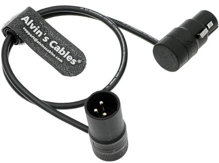 Alvin's Cables Rotatable Low-Profile XLR 3 Pin Male to Female Cable Original Connector Balanced Microphone Audio Cord