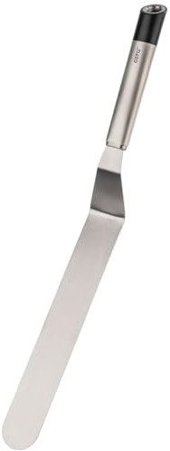 GEFU Winkelpalette PRIMELINE 21 cm | Profi Tortenpalette aus Edelstahl | Gewinkelte Teig- & Kuchenspatel zum Glattstreichen & Dekorieren