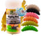 Zite Fishing Mighty Mag Floating Edition - Auftreibende Gummiköder Forellen-Angeln - Künstliche Bienenmade Käse-Aroma - UV-Aktiv - Allround Farbmix