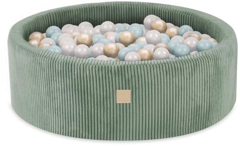 MISIOO Piscine Bebe 90x30cm avec 200 Boules - Piscine a Balle pour Bébé et Enfant - Piscine Enfant de Haute Qualité pour Jeu et Développement - Lavable