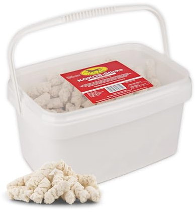 Scheidler horse-direkt KOKOS-Sticks, Pferdeleckerlies, Kokosleckerlies, Leckerchen für Pferde, 2,5 kg Pellets aus 100% Kokosmark, getreidefrei, glutenfrei und rein natürlich ohne Zusatzstoffe