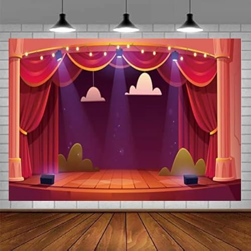 Theater Bühne Fotografie Scheinwerfer Rot Hintergrund Drama Musik Show Banner Kinder Geburtstag Erwachsene Porträt