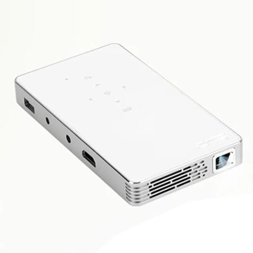 GXJBGYUSFT Mini Proiettore 5000mAH Batteria VideoProiettore Cinema Teatro Portatile Android iOS Telefono 1080P 4K Video (D) Piccolo Regalo