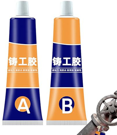 Colla per metallo resistente all'acqua colla per riparazione metalli resistente colla di roccia facile fissaggio per pressofusione ad alta resistenza, padella per colla, colla multifu