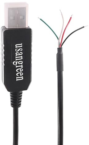 Usangreen Cable USB RS485 compatible con Gerbox GX EM540 Grid Meter EM112 Victron ET112 Conexión por cable FT232RNL RS485 Cable adaptador convertidor serie
