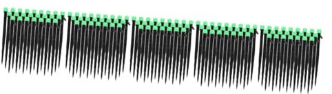 Happyyami 5 Juegos Gotero De Riego Aspersor por Goteo De Riego Kit De Riego por Goteo para Plantas En Maceta Riego De Jardín Picos De Riego Aspersor De Riego El Plastico 50 Uds * 5