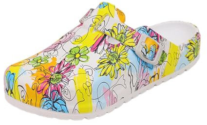 F Fityle Zuecos de enfermera, zapatos de enfermería antideslizantes para médico, Chef de verano, 38