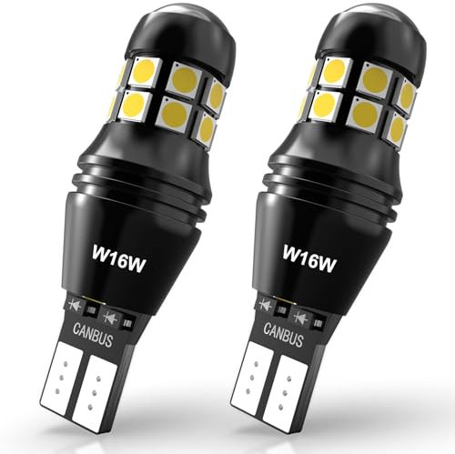 KATUR 12V 24V 6500K Weiß Ohne Polarität Canbus Rückfahrscheinwerfer Kennzeichenbeleuchtung Glühbirne(2 Stück)