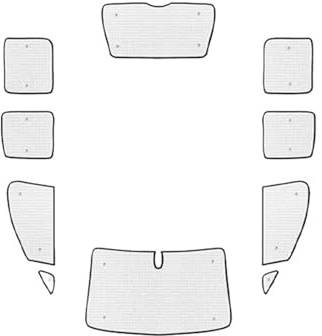 Sonnenschutz Vorhang Für VW Für Caddy 2K Für Maxi 2003-2019 2010 2011 2012 2013 Auto Voller Sonnenblende Schutz Fenster Sonnenblende Sonnenschirm Abdeckung Zubehör Auto Fenster Sonnenschutz(All Sunsha